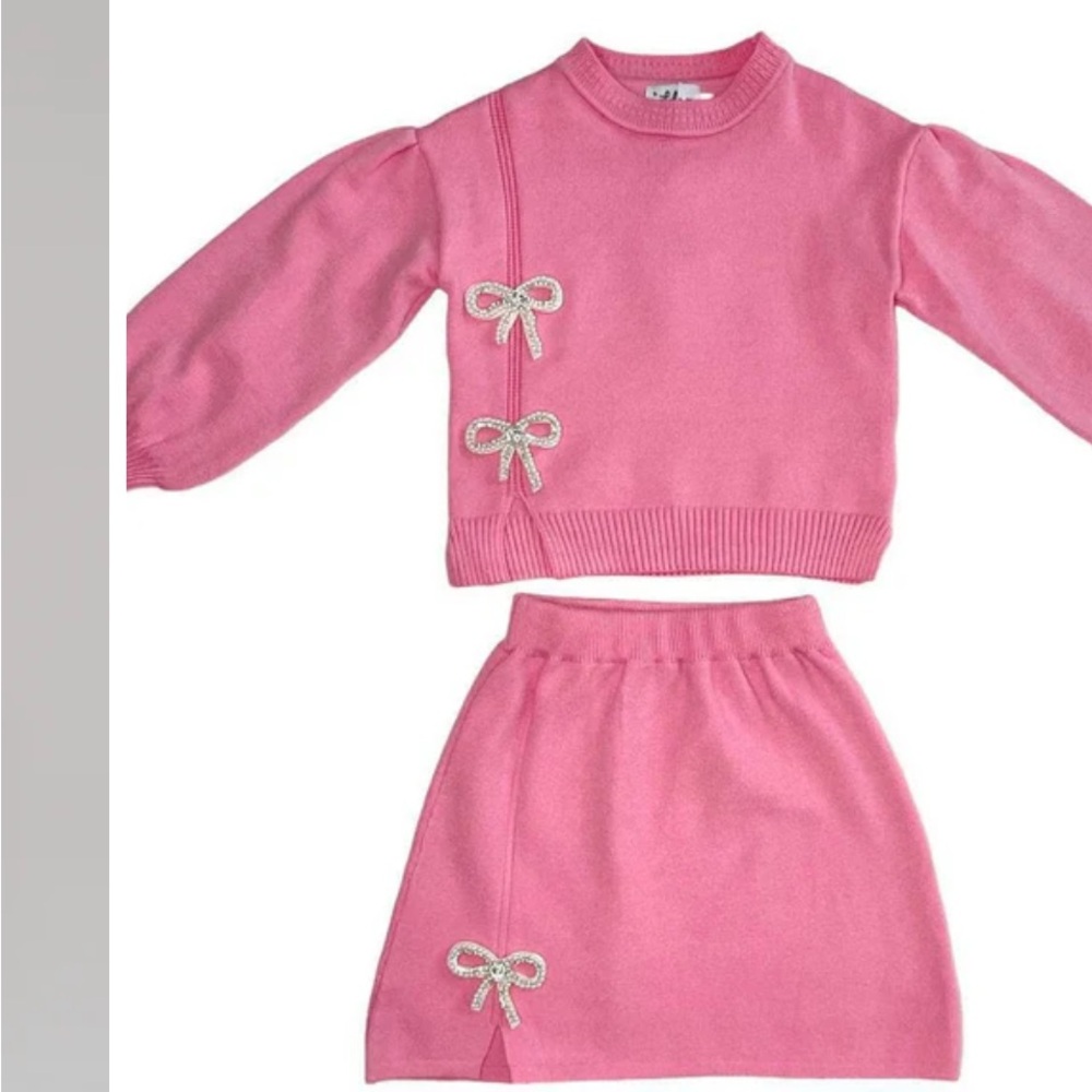 Lola + The Boys PRETTY IN PINK BOW SET